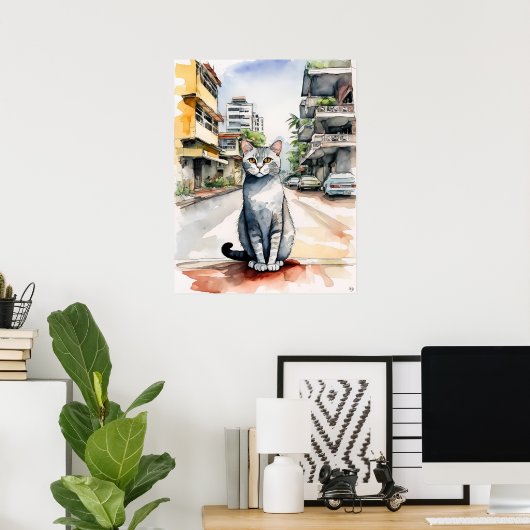 Singapur Cat - Katalogkunst Poster (Heimbüro)