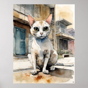 Singapur Cat - Katalogkunst Poster