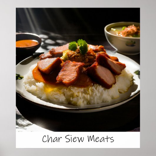 Singapur Char Siew Meats - Archival Print Poster (Vorne)
