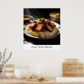 Singapur Char Siew Meats - Archival Print Poster (Küche)
