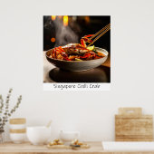 Singapur Chili Crab - Print Poster (Küche)