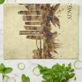 Singapur City Geschirrtuch (Gefaltet)