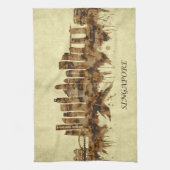 Singapur City Geschirrtuch (Vertikal)