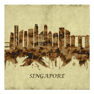 Singapur City Poster
