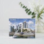 Singapur City Skyline Travel Foto Postkarte (Stehend Vorderseite)