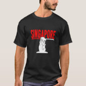 Singapur City Tourist Destination Souvenir T-Shirt (Vorderseite)