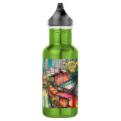 Singapur City View farbenfroh Edelstahlflasche (Rechts)