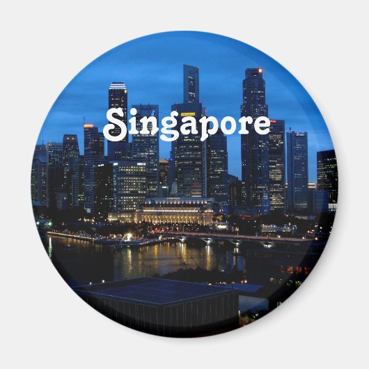 Singapur Cityscape Magnet (Vorne)