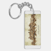 Singapur Cityscape Schlüsselanhänger (Vorderseite links)