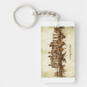 Singapur Cityscape Schlüsselanhänger (Vorderseite)