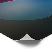 Singapur Cubist Skyline - Moderne geometrische Sta Poster (Ecke)