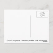 Singapur, der Buddha Tooth Relic Temple Postkarte (Rückseite)