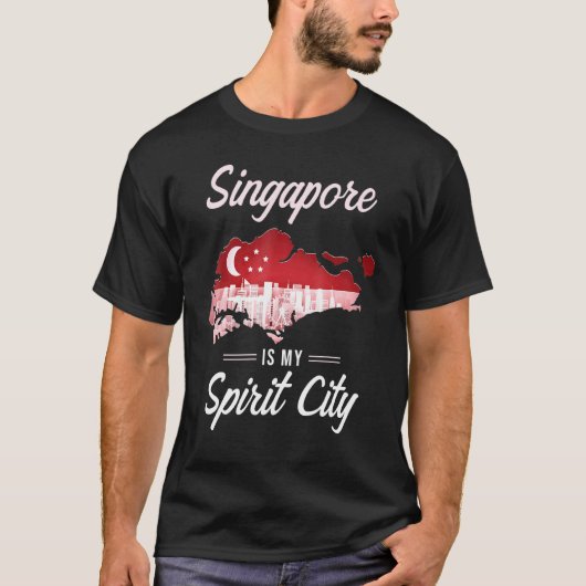 Singapur Design - Singapur ist mein Spirit City T-Shirt (Vorderseite)