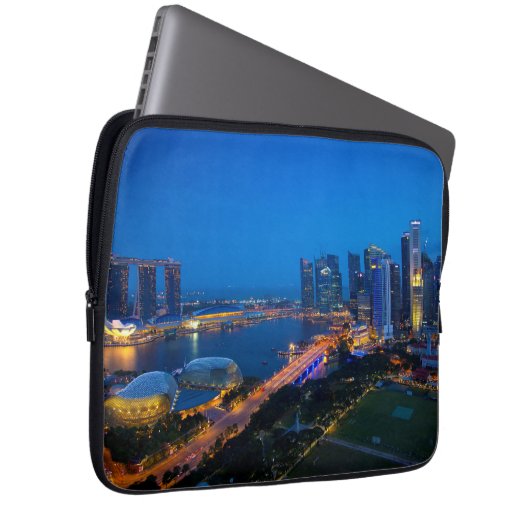 Singapur Downtown Laptopschutzhülle (Vorne Rechts)