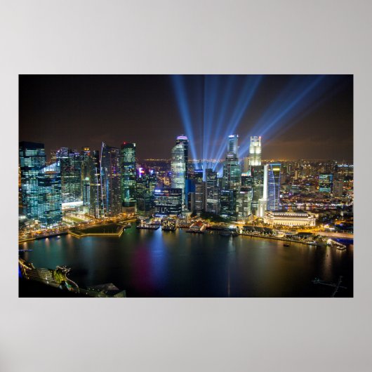 Singapur Downtown-Lichtshow Poster (Vorne)