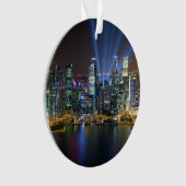 Singapur Downtown Lightshow Ornament (Vorderseite)