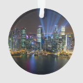 Singapur Downtown Lightshow Ornament (Rückseite)