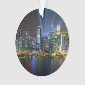 Singapur Downtown Lightshow Ornament (Vorderseite)