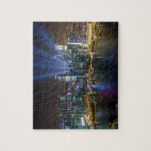 Singapur Downtown Lightshow Puzzle (Vertikal)