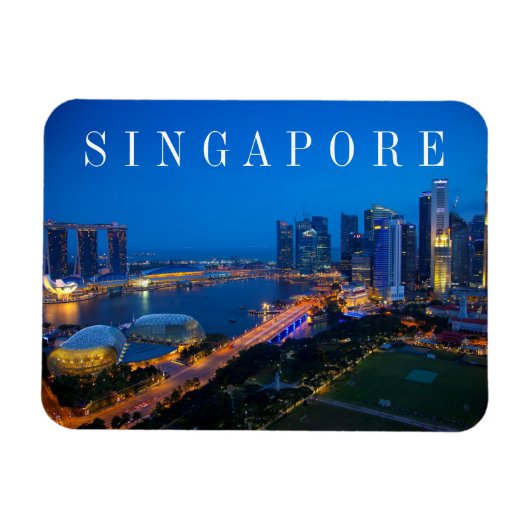 Singapur Downtown Magnet (Horizontal)