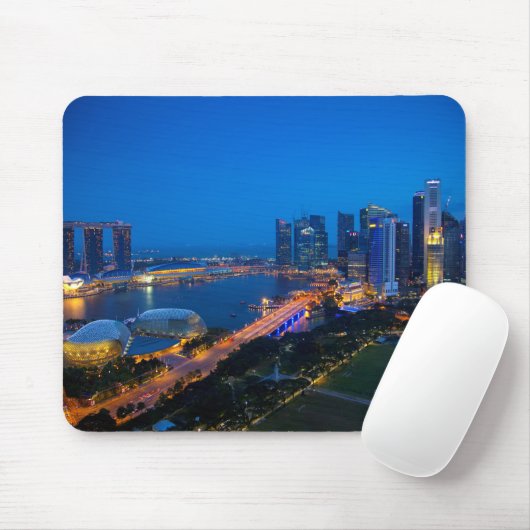 Singapur Downtown Mousepad (Mit Mouse)