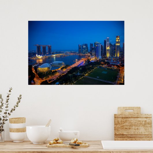 Singapur Downtown Poster (Küche)