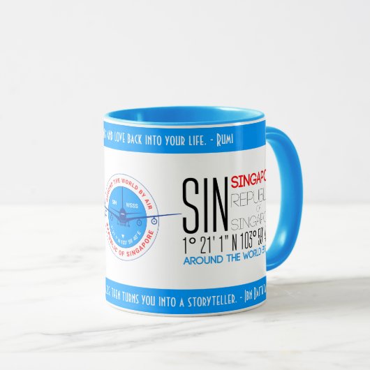 Singapur elegant tasse (VorderseiteRechts)