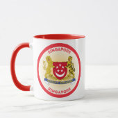 Singapur-Erbe-Emblem Tasse (Links)