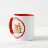 Singapur-Erbe-Emblem Tasse (Vorderseite Links)