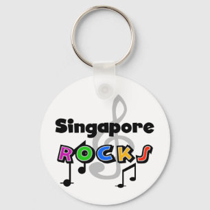 Singapur-Felsen Schlüsselanhänger