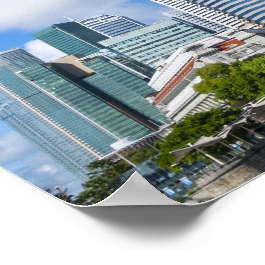 Singapur Finance District Poster (Ecke)