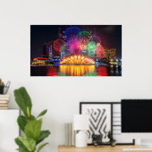 Singapur Fireworks Poster (Heimbüro)