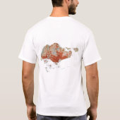 Singapur Flag and Map T - Shirt (Rückseite)