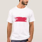 Singapur Flag Brush Art T-Shirt (Vorderseite)