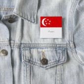 Singapur Flag Button/Lapel Pin Button (Beispiel)