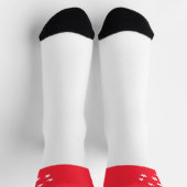 Singapur Flag Fun Singapur Nationalstolz Socken (Oben)