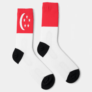 Singapur Flag Fun Singapur Nationalstolz Socken