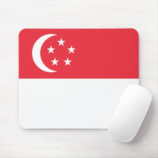Singapur Flag Magnet Mousepad (Mit Mouse)