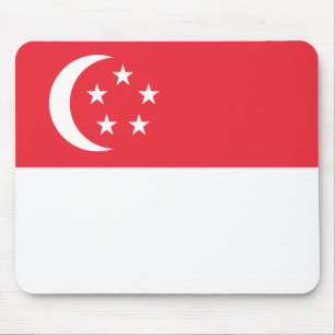 Singapur Flag Magnet Mousepad
