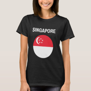 Singapur Flag Modern T-Shirt