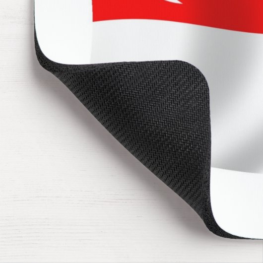 Singapur Flag Mousepad (Ecke)