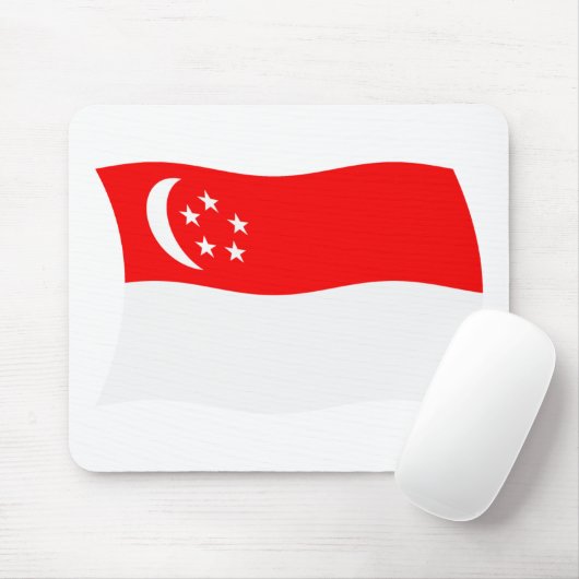 Singapur Flag Mousepad (Mit Mouse)