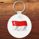 Singapur Flag Schlüsselanhänger (Vorderseite)