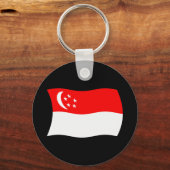 Singapur Flag Schlüsselanhänger (Vorderseite)