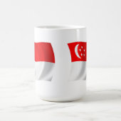 Singapur Flag-Tasse Kaffeetasse (Mittel)
