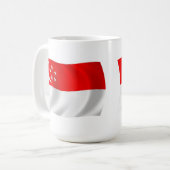 Singapur Flag-Tasse Kaffeetasse (Vorderseite Links)