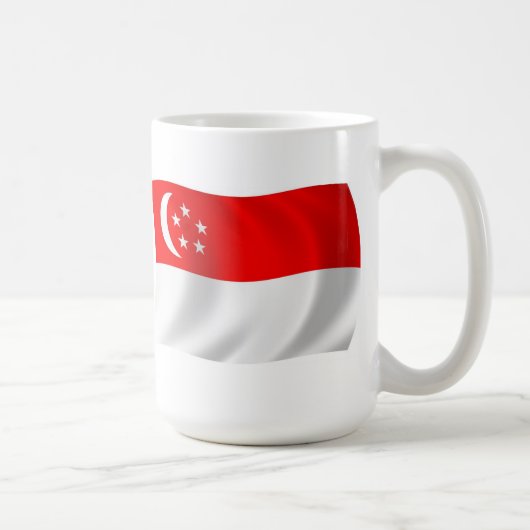 Singapur Flag-Tasse Kaffeetasse (Rechts)