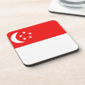 Singapur Flag Untersetzer (Linke Seite)