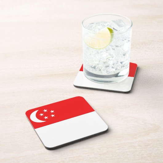 Singapur Flag Untersetzer (Rechte Seite)
