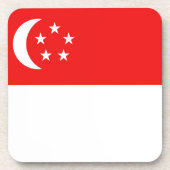 Singapur Flag Untersetzer (Vorderseite)